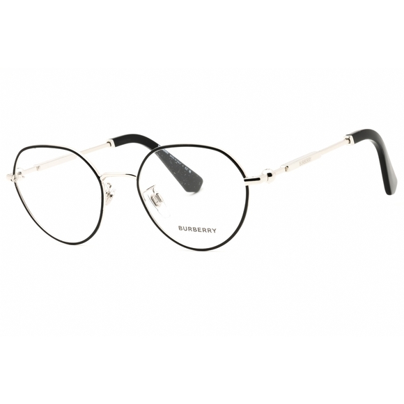 NWT Burberry 0BE1388D Black Round 51mm Eyeglasses